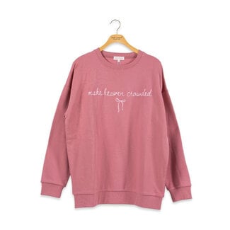 Make Heaven Crowded Embroidered Crewneck
