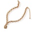 Two Tone Cross Shield 16"-18" Necklace