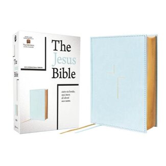 The Jesus Bible, NIV Edition, Leathersoft over Board, Blue, Comfort Print