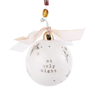 Gold Star Oh Holy Night Ornament