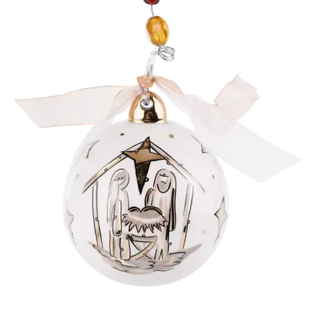 Gold Star Oh Holy Night Ornament