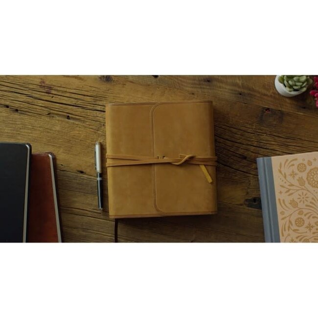ESV Journaling Study Bible (Natural Leather, Brown, Flap with Strap): Holy Bible, English Standard Version