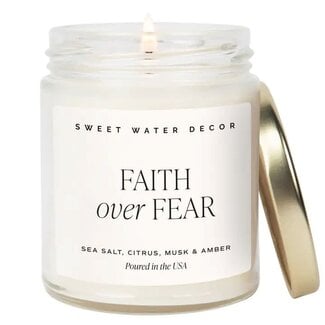 Faith Over Fear 9 oz Soy Candle