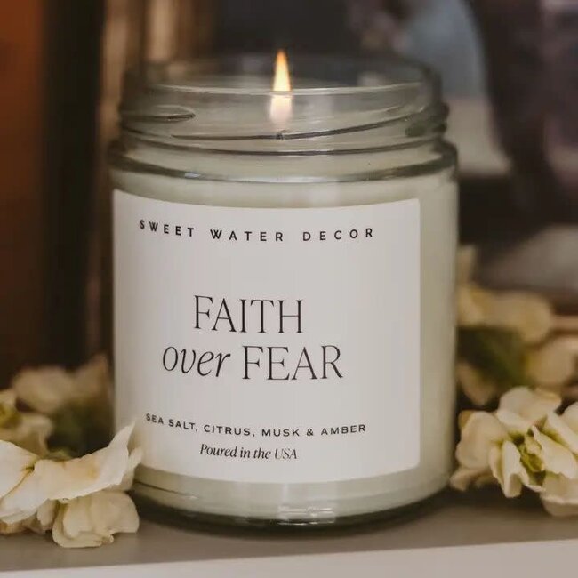 Faith Over Fear 9 oz Soy Candle