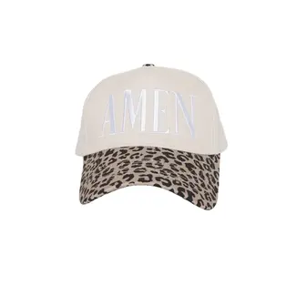 Amen Leopard Trucker Hat