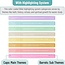 Bible Highlighters 8 Pack, Color Coding, Pastel, Chisel Tip