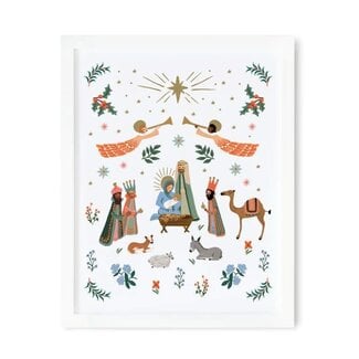 Nativity Scene Art Print (8x10)