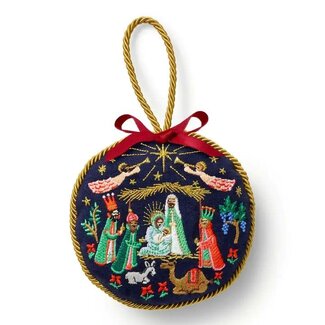 Nativity Embroidered Ornament