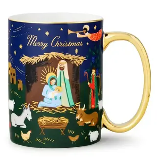 Nativity Scene Porcelain Mug