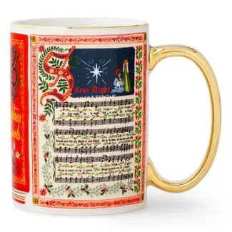 Christmas Carols Porcelain Mug