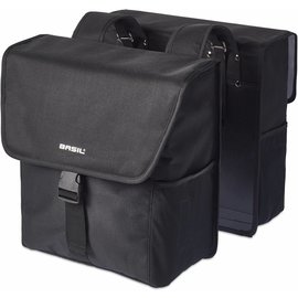 Basil Go Double Bag - Solid Black