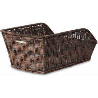 Basil Cento Rattan Look Rear Basket - Nature Brown