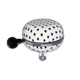 Basil Polka Dot - 80mm - White/Black Dots