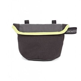 Brompton Saddle Pouch - Grey / Lime Green