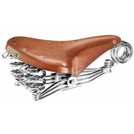 Brooks England B33 Unisex - Honey - Chrome Steel
