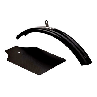 Brompton Front Mudguard Blade, inc flap - BLACK