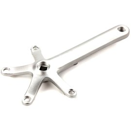 Brompton Crank right hand only - (for detachable ring) "Spider" - Silver