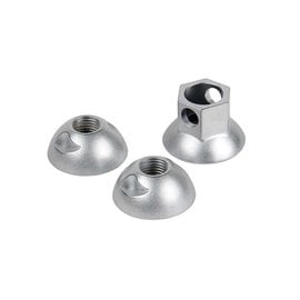 Pinhead Solid Axle 3/8" Lock Nuts with Key /pair (26 tpi)
