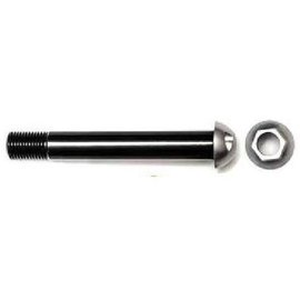 Pinhead Front Thru Axle, 12x124mm length (M12x1.0mm) with Key