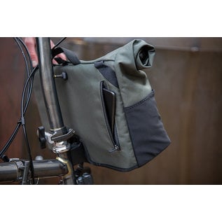 Brompton Brompton Borough Bag M, Olive, with frame