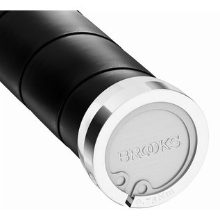 Brooks England Brooks Slender Leather Grips  130/130 - Black