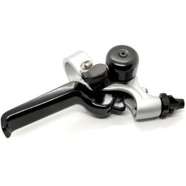 Brompton Brake Lever V2 with Bell - Right, Black/Silver