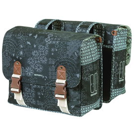 Basil Bohème Double Pannier - Grey