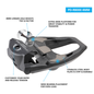 Shimano Shimano PD-R8000 4mm ULTEGRA SPD-SL Pedals