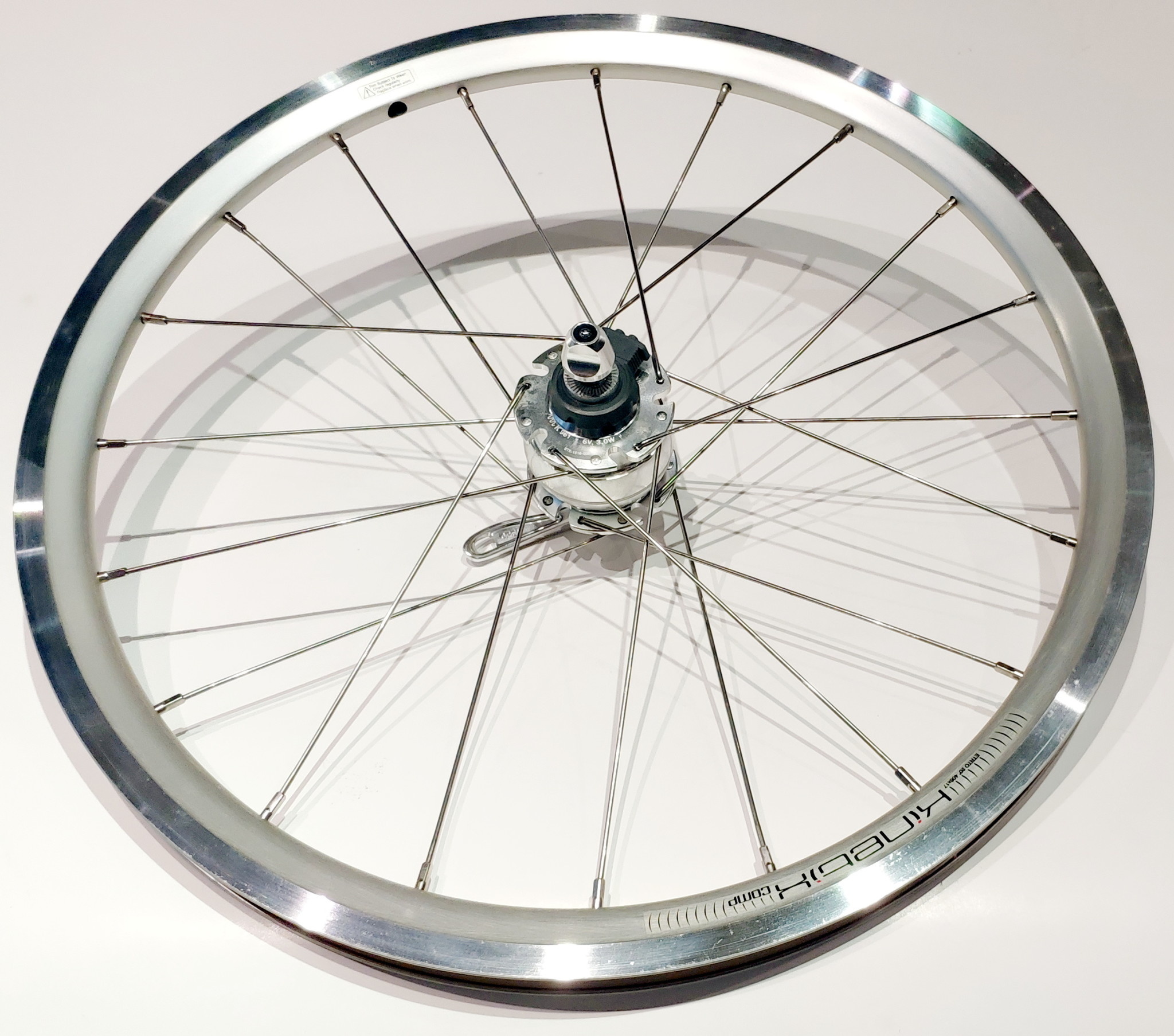 Kinetix Comp Joule 3 Dynamo Hub Wheel QR 20H - Silver - JV Bike