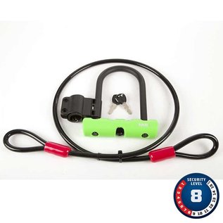 Abus Abus Ultra 410 Mini/ Cobra, U-Lock and cable, 140/150/13mm, 10mm/120cm cable, SH34