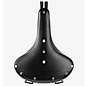 Brooks England Brooks B135 Unisex - Black Top - Chrome Steel w/Double Springs