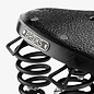 Brooks England Brooks B135 Unisex - Black Top - Chrome Steel w/Double Springs