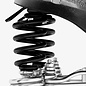Brooks England Brooks B135 Unisex - Black Top - Chrome Steel w/Double Springs