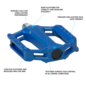 Shimano Shimano PD-EF202 Flat Pedal - Blue