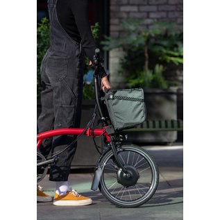 Brompton Brompton Electric Basket Bag - Dark Grey