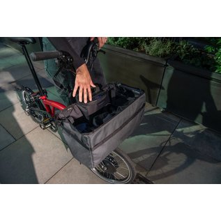 Brompton Brompton Electric Basket Bag - Dark Grey