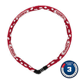 Abus Steel-O-Chain 4804C Symbols - Red