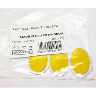 Brompton Brompton Tyre Repar Patches for Toolkit 6 pcs