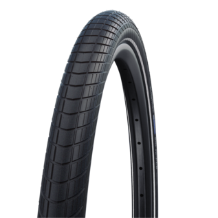 Schwalbe 559-60 Schwalbe Big Apple 26x2.35 Reflective Strip, Endurance, RaceGuard, Wire - Black