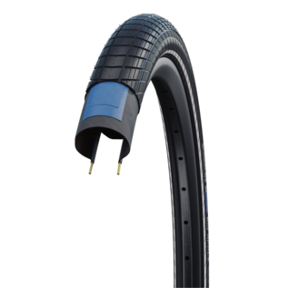 Schwalbe 559-60 Schwalbe Big Apple 26x2.35 Reflective Strip, Endurance, RaceGuard, Wire - Black