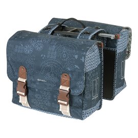 Basil Bohème MIK Double Pannier - Blue