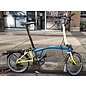 Brompton 2024 Brompton C Line Explore - Mid/Rack -Ocean Blue/Yuzu Lime