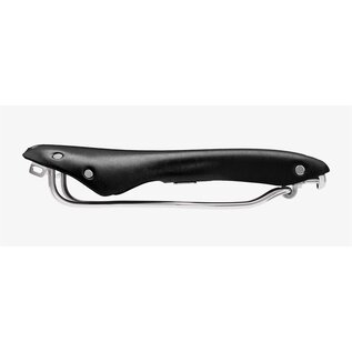 Brooks England Brooks B15 Swallow - Black Top - Chrome Steel