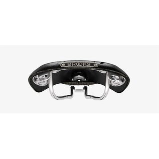 Brooks England Brooks B15 Swallow - Black Top - Chrome Steel