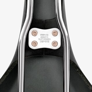 Brooks England Brooks B15 Swallow - Black Top - Chrome Steel