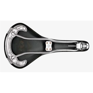 Brooks England Brooks B15 Swallow - Black Top - Chrome Steel
