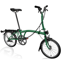 Brompton C Line Explore - Mid/Rack - Racing Green