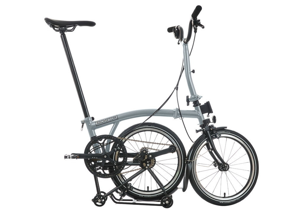 Brompton P Line Explore - Mid/Rack - Lunar Ice