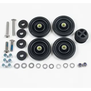 Brompton Brompton ROLLER (R version / New rubber) - Set of 4 Rollers with fittings
