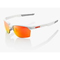 100% 100% SPORTCOUPE® - Soft Tact White - HiPER Red Multilayer Mirror Lens
